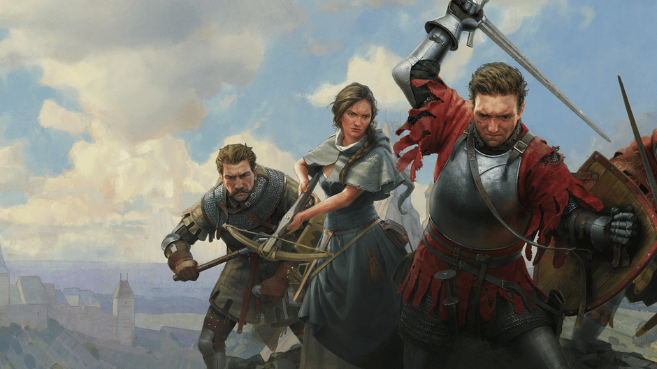 artisitic rendition of a scene from kindom come deliverance 2